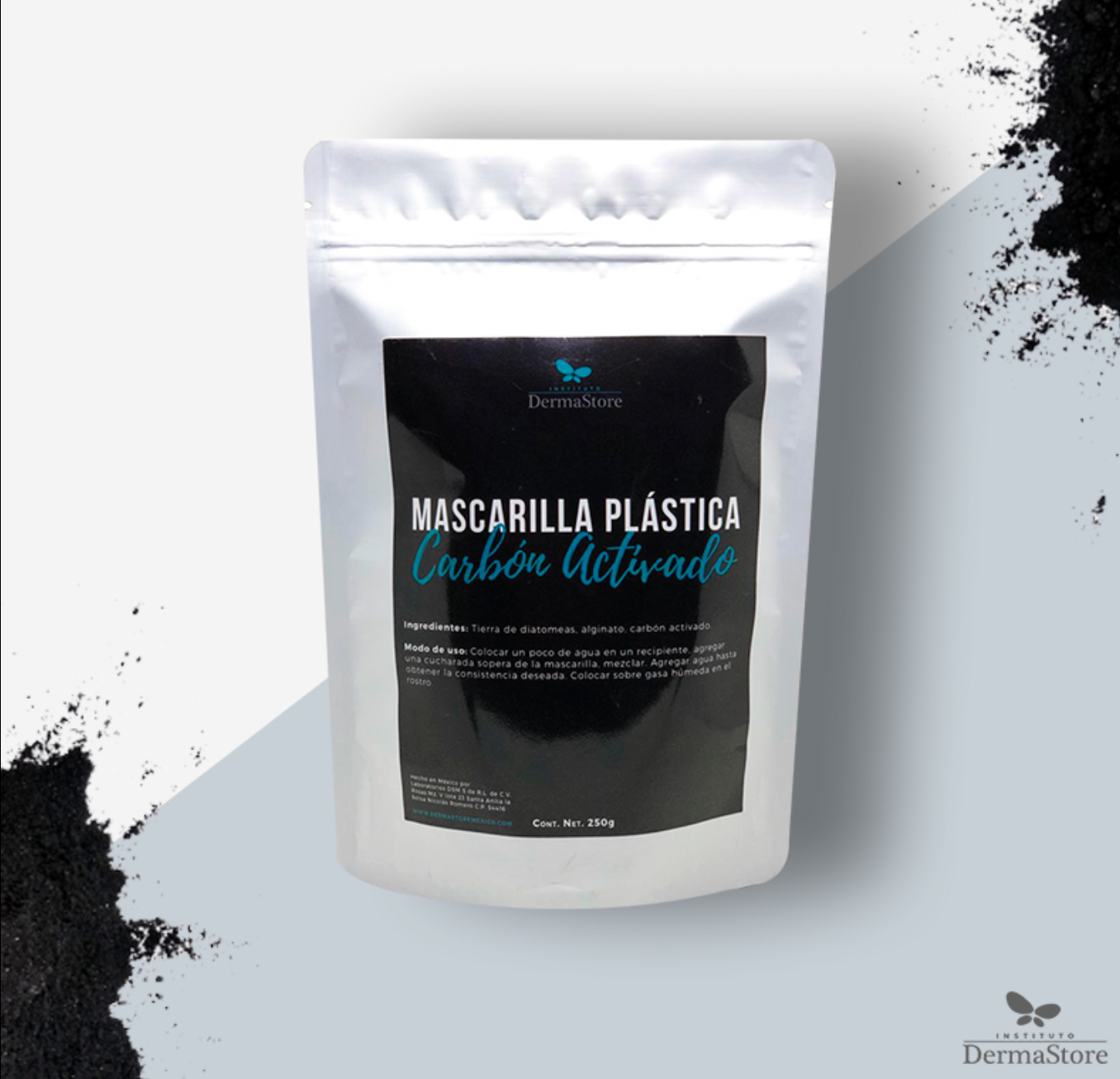 Mascarilla Plastica Carbón activado 300G.