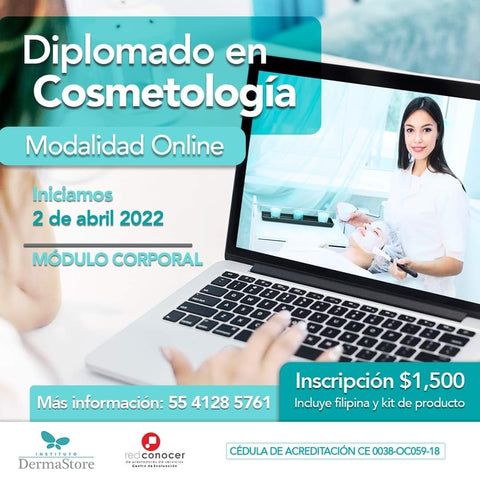 Diplomado en cosmetología ONLINE (Inscripción).